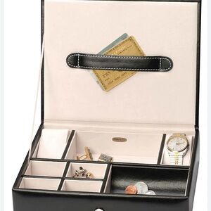 Mele & Co Faux Leather Black Valet